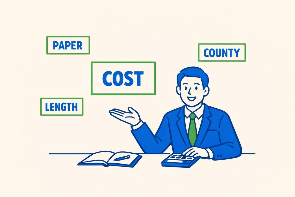 12 factores de costo que determinan el precio de publicacion de LLC en Westchester — desde eleccion de periodico hasta longitud de anuncio hasta suscripciones agrupadas de RA