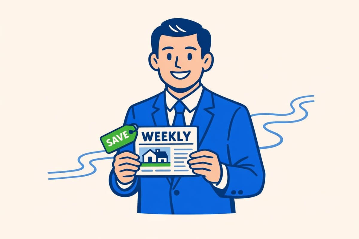 Copia plegada del periodico comunitario The Rivertowns Enterprise junto a un aviso de publicacion de LLC — el semanal designado mas asequible de Westchester County