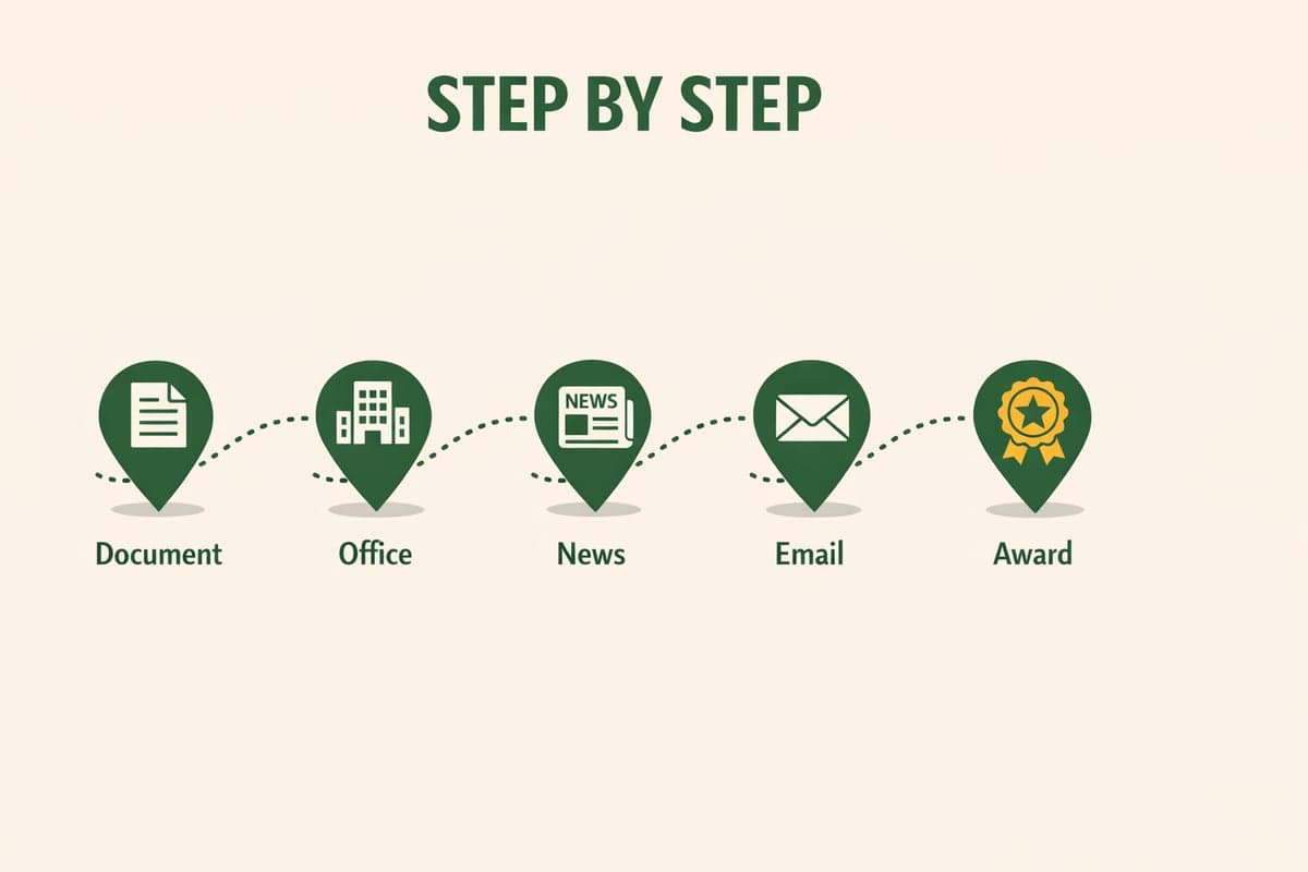 Five steps to publish your LLC in Westchester County — document, office, news, email, award